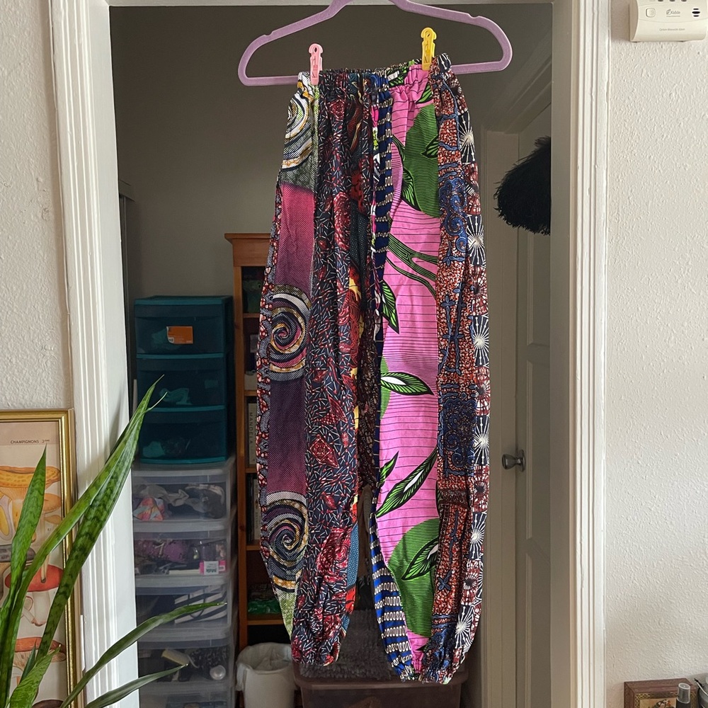 West African fabric balloon pants from boutique